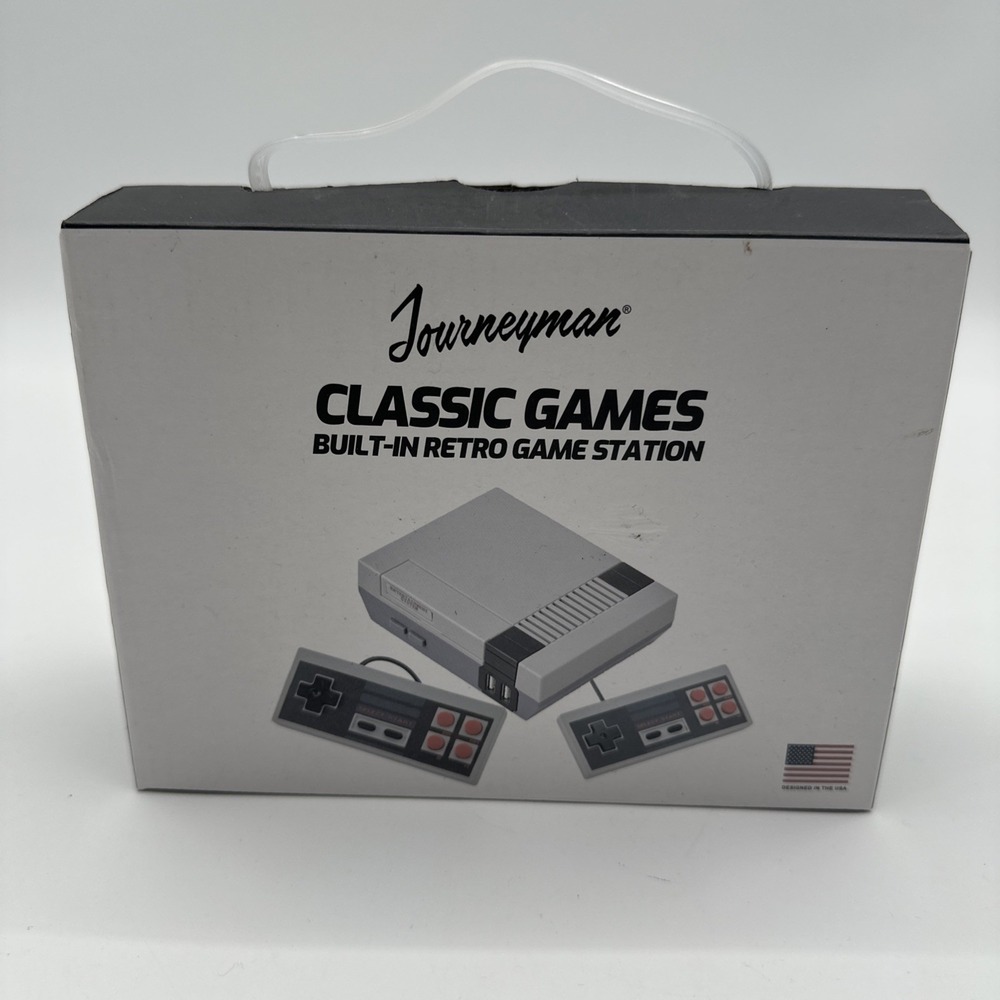 Journeyman Classic Games Built-In Retro Game Station U19 Open Box 2 Controllers